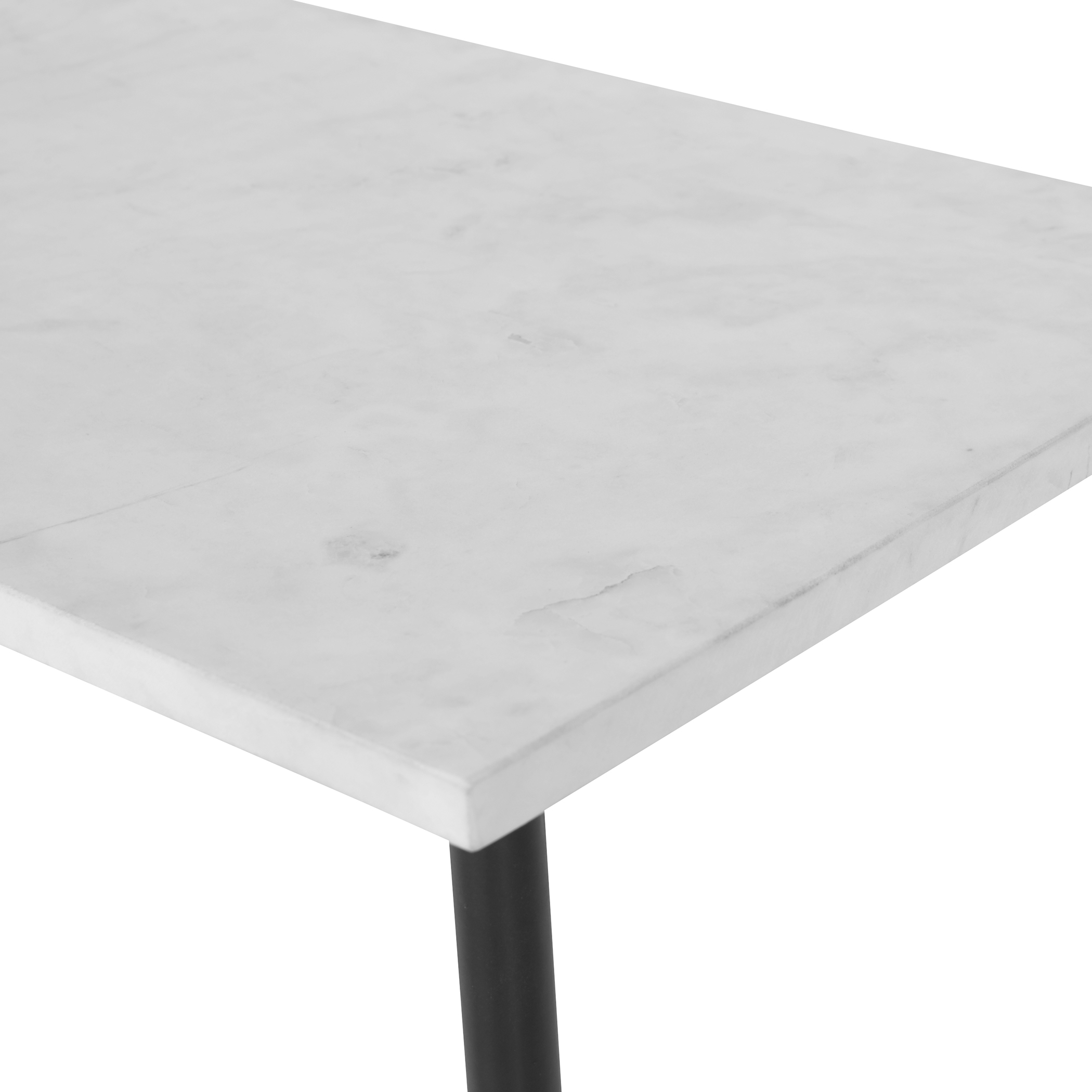 Nightfall White Marble Console Table - Image 5