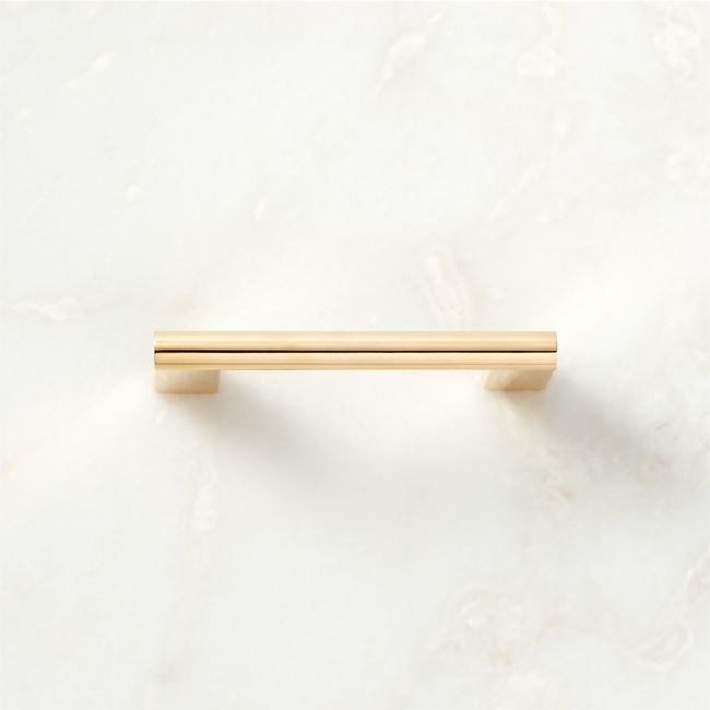 Kela Unlacquered Brass Cabinet Handle 3" - Image 0