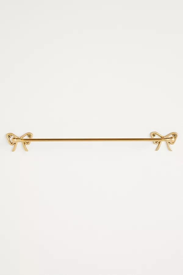 Natalia Bow Brass Towel Bar - Image 0