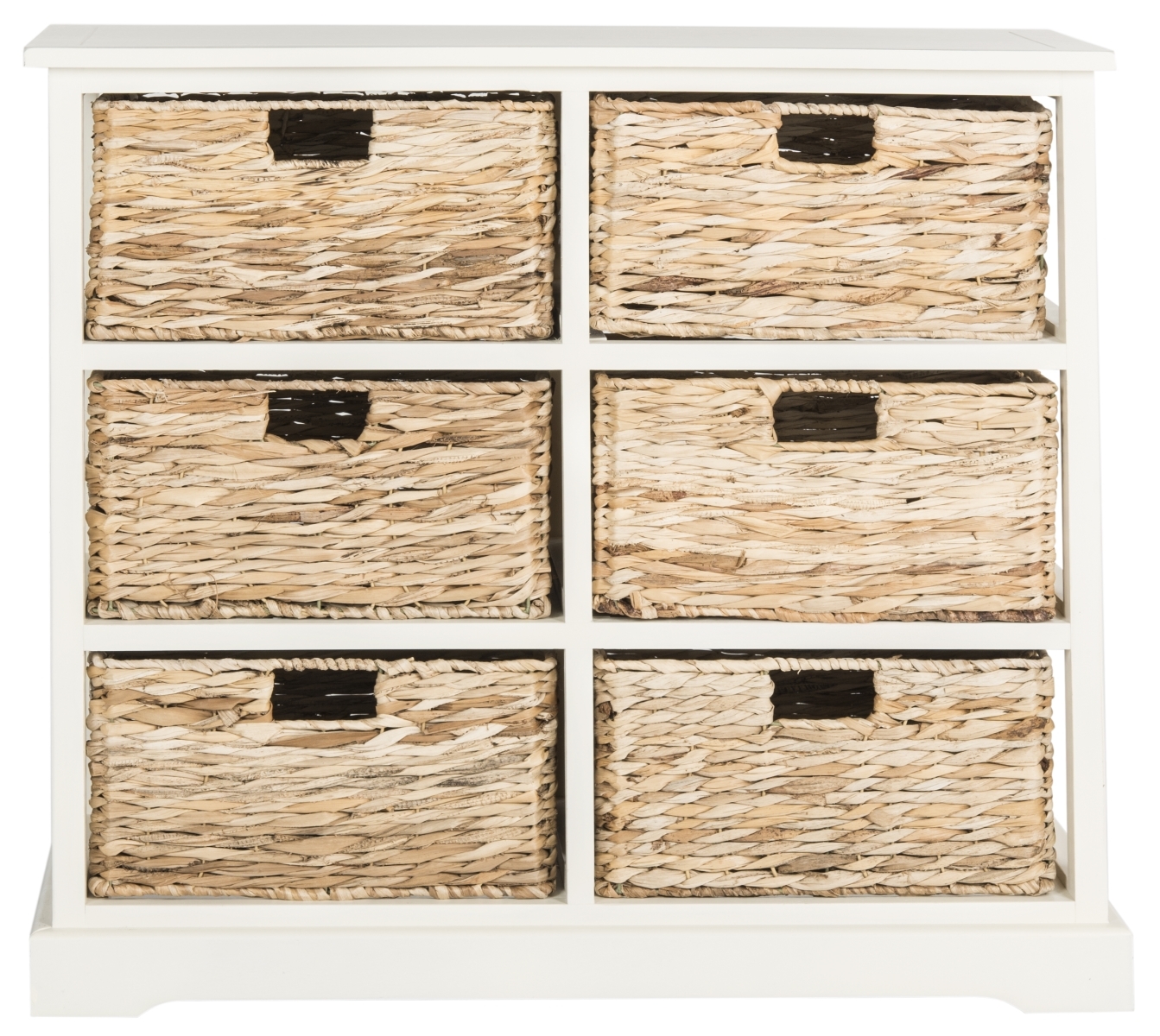 Keenan 6 Basket Storage Chest - Vintage White - Safavieh - Image 0