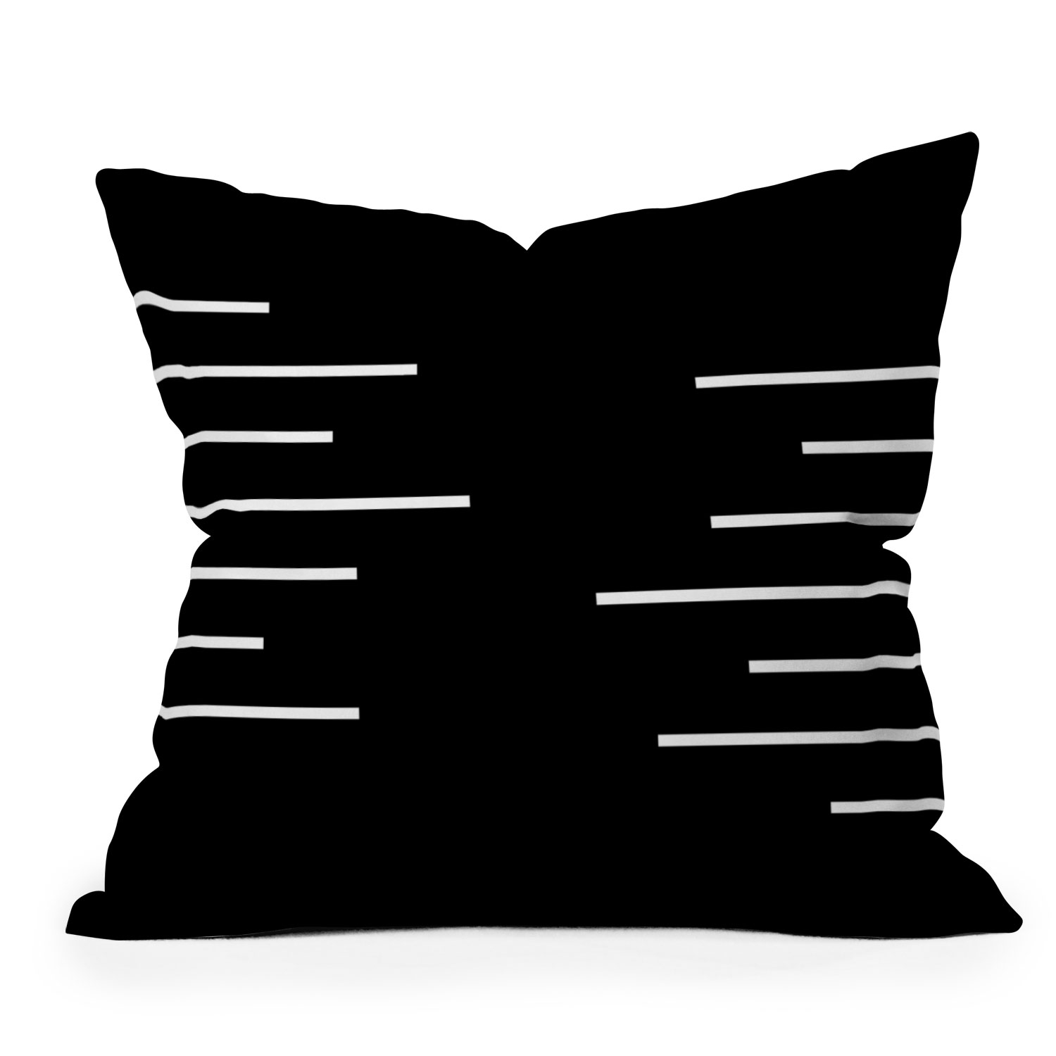 Geometric Stripes by Kelly Haines - Outdoor Throw Pillow 20" x 20" - Image 0
