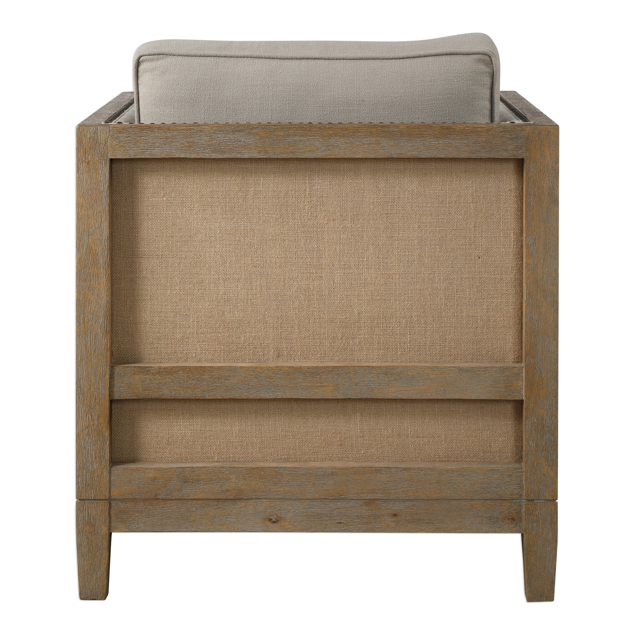 Kyle Weathered Oak Accent Chair - Image 6