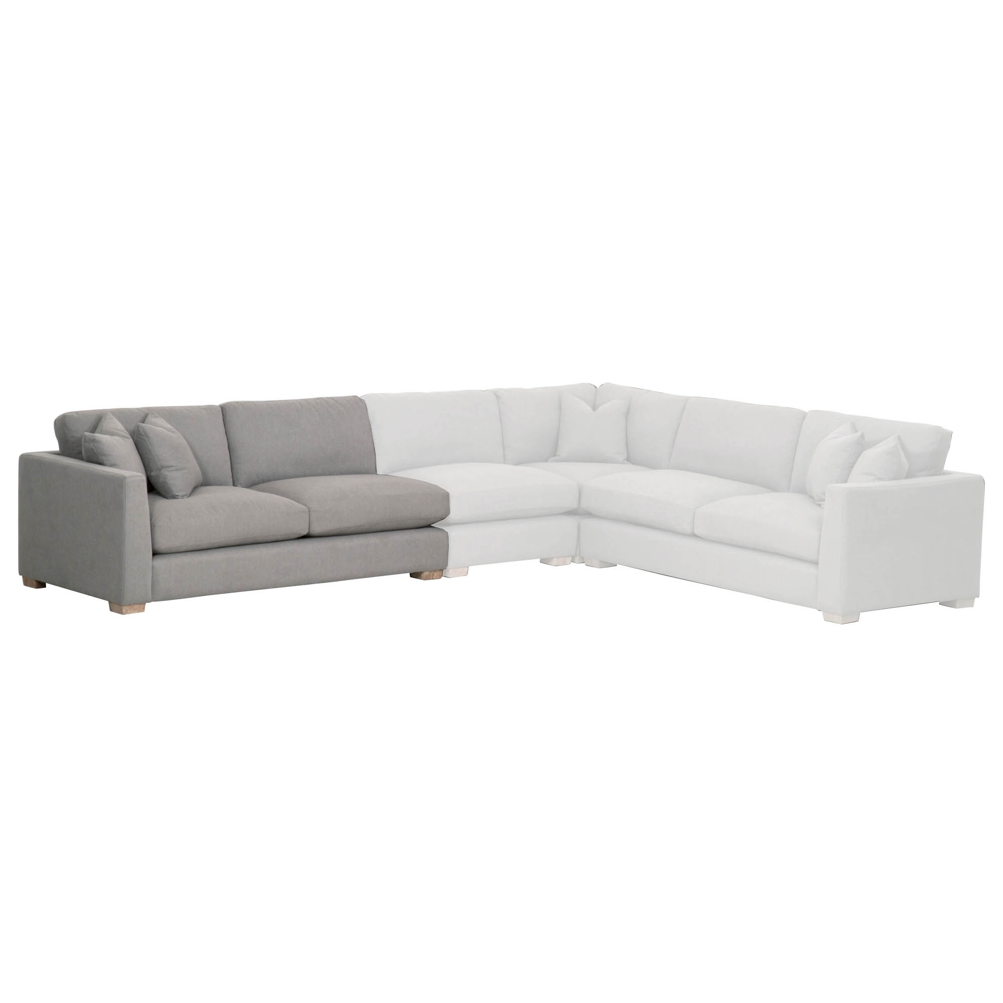 Hayden Modular Taper 2-Seat Left Arm Sofa, LiveSmart Peyton-Slate, Natural Gray Oak - Image 5