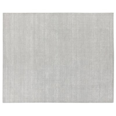 Duo Handwoven Wool/Silk Gray Area Rug - Image 0