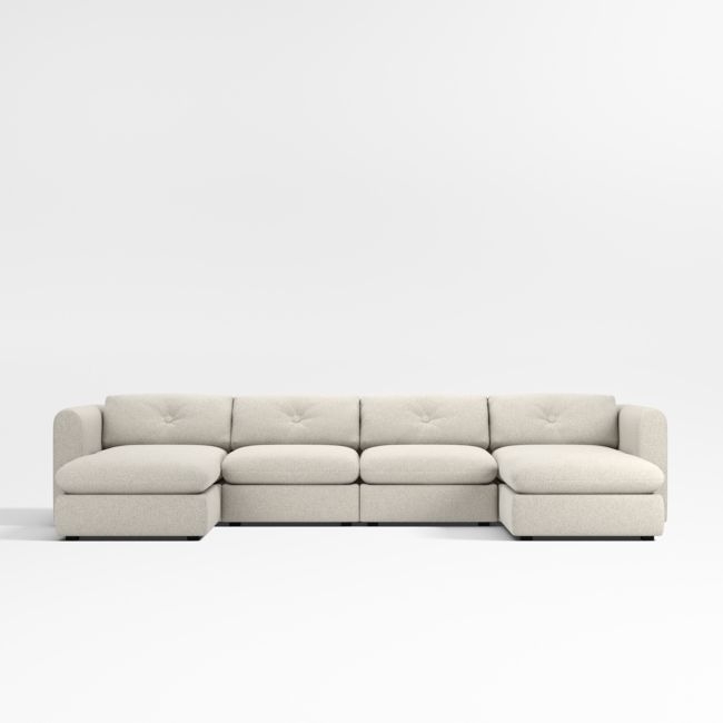 Bucktown Modular 6-Piece Sectional Sofa with Ottoman - Image 0