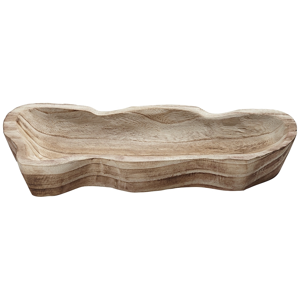 Bolinas 14 3/4" Wide Matte Burlywood Decorative Tray - Image 0