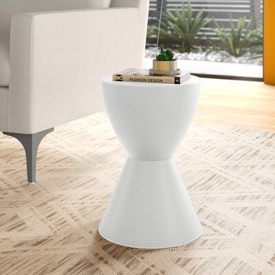 Durant Drum End Table with Storage - Image 1