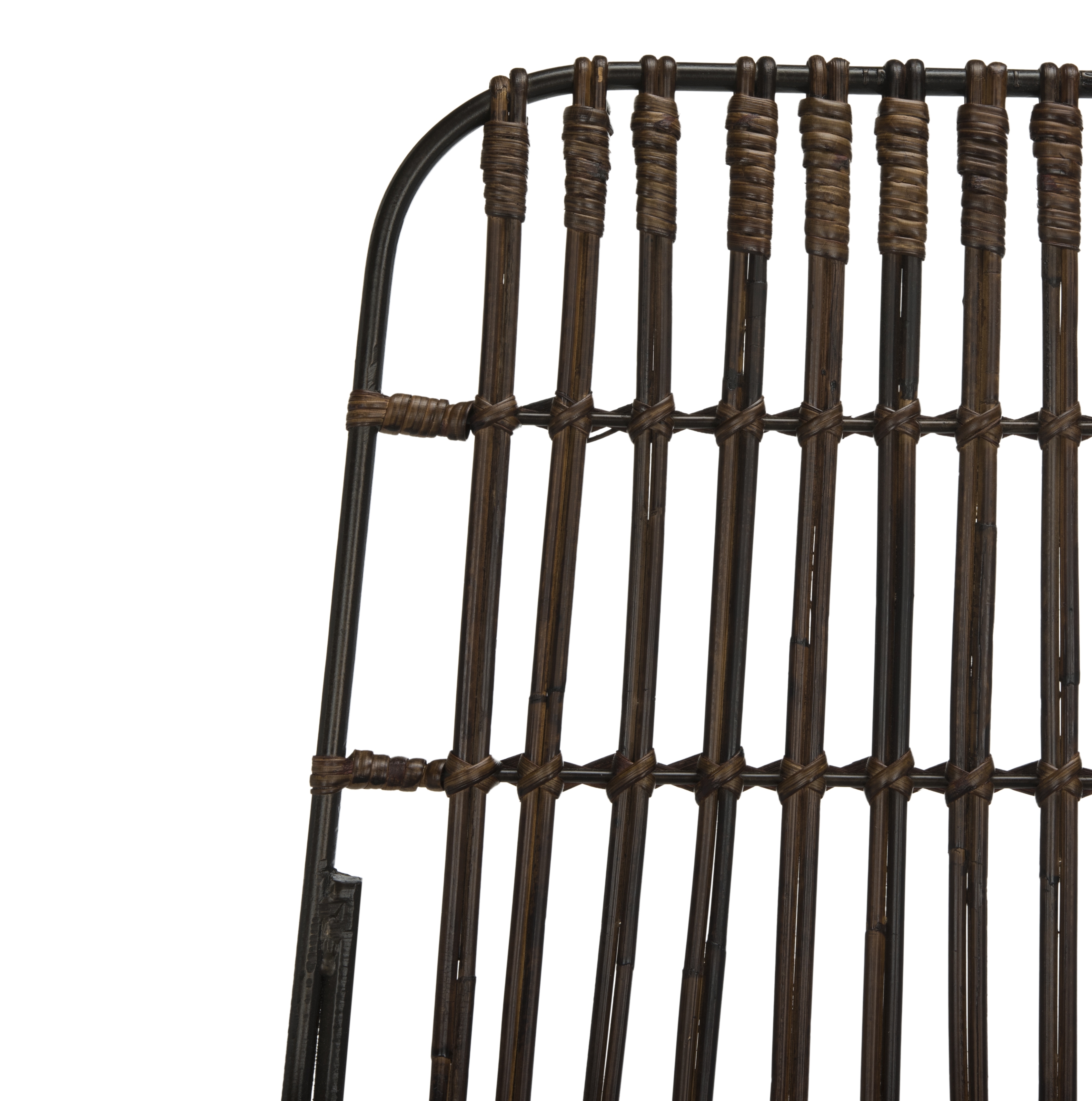 Minerva Wicker Bar Stool - Croco Brown - Safavieh - Image 7