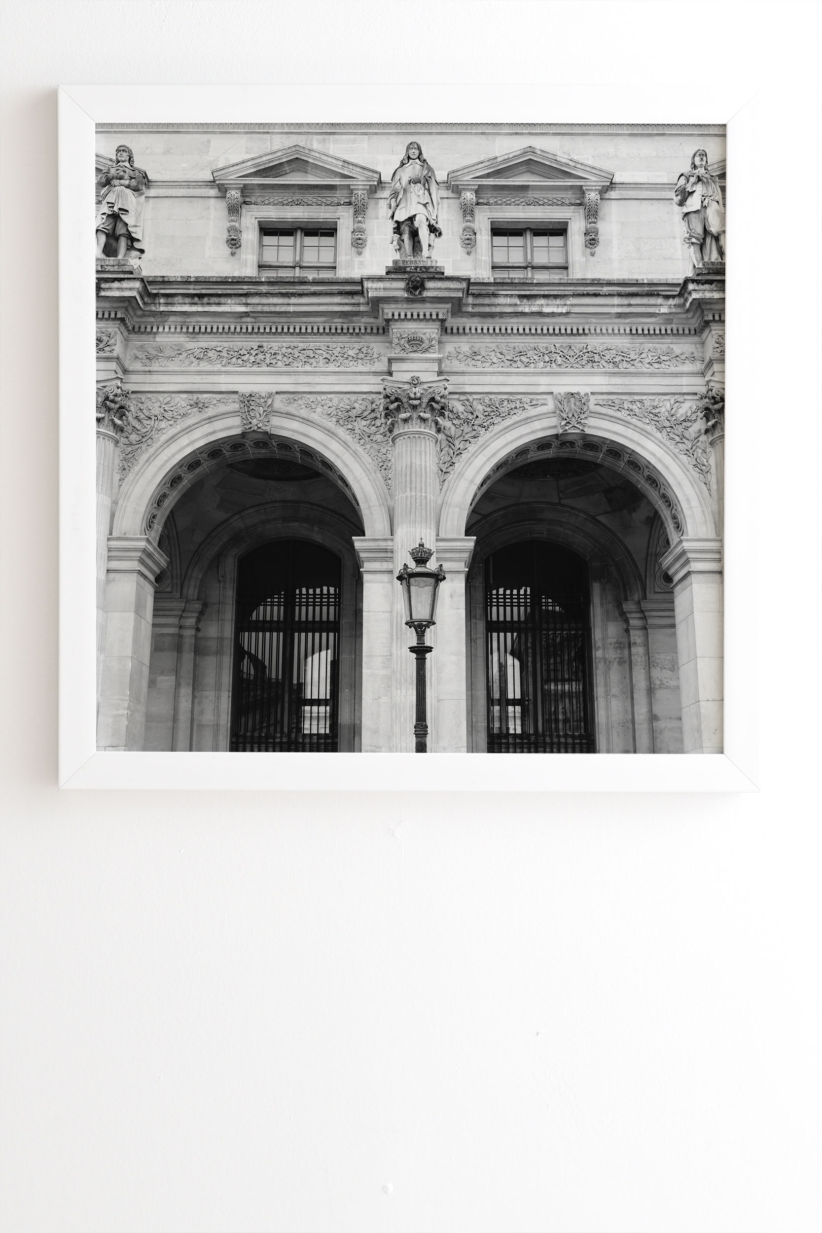 Louvre Iv by Bethany Young Photography - Framed Wall Art Basic White 8" x 9.5" - Image 1