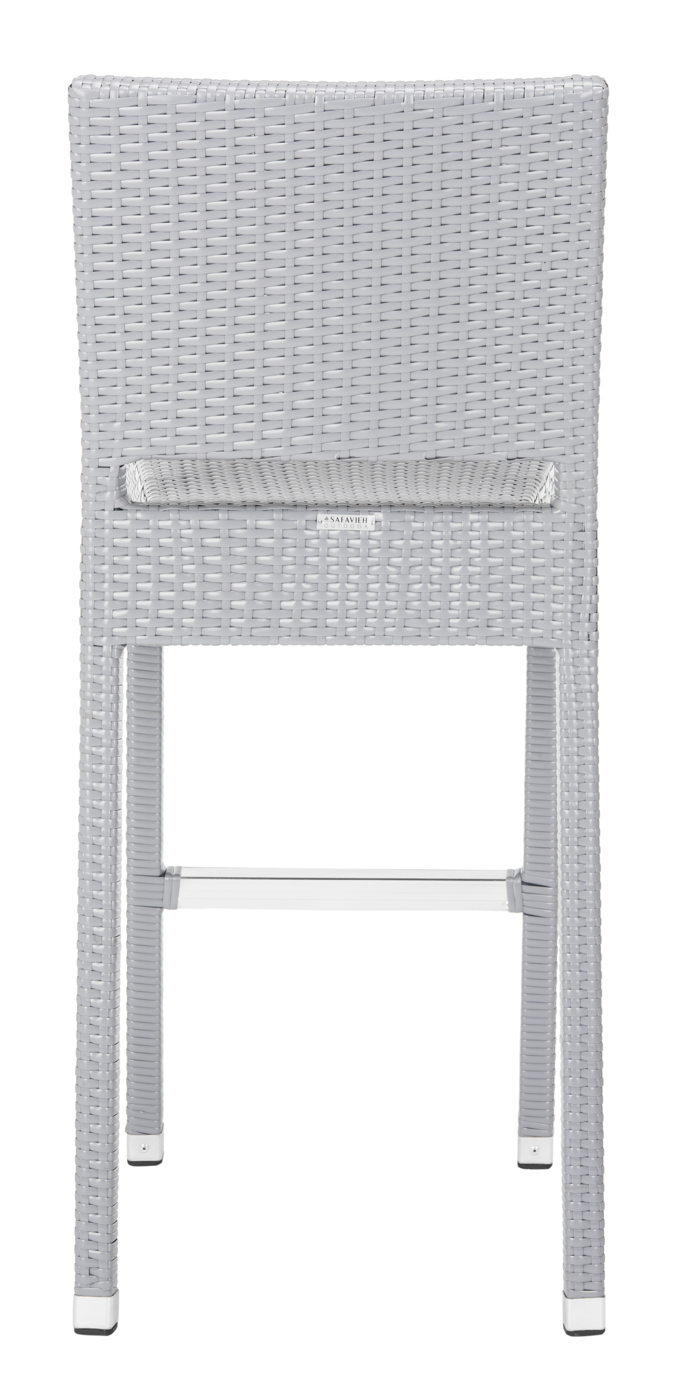 Bethel Indoor-Outdoor Bar Stool - Grey - Safavieh - Image 3