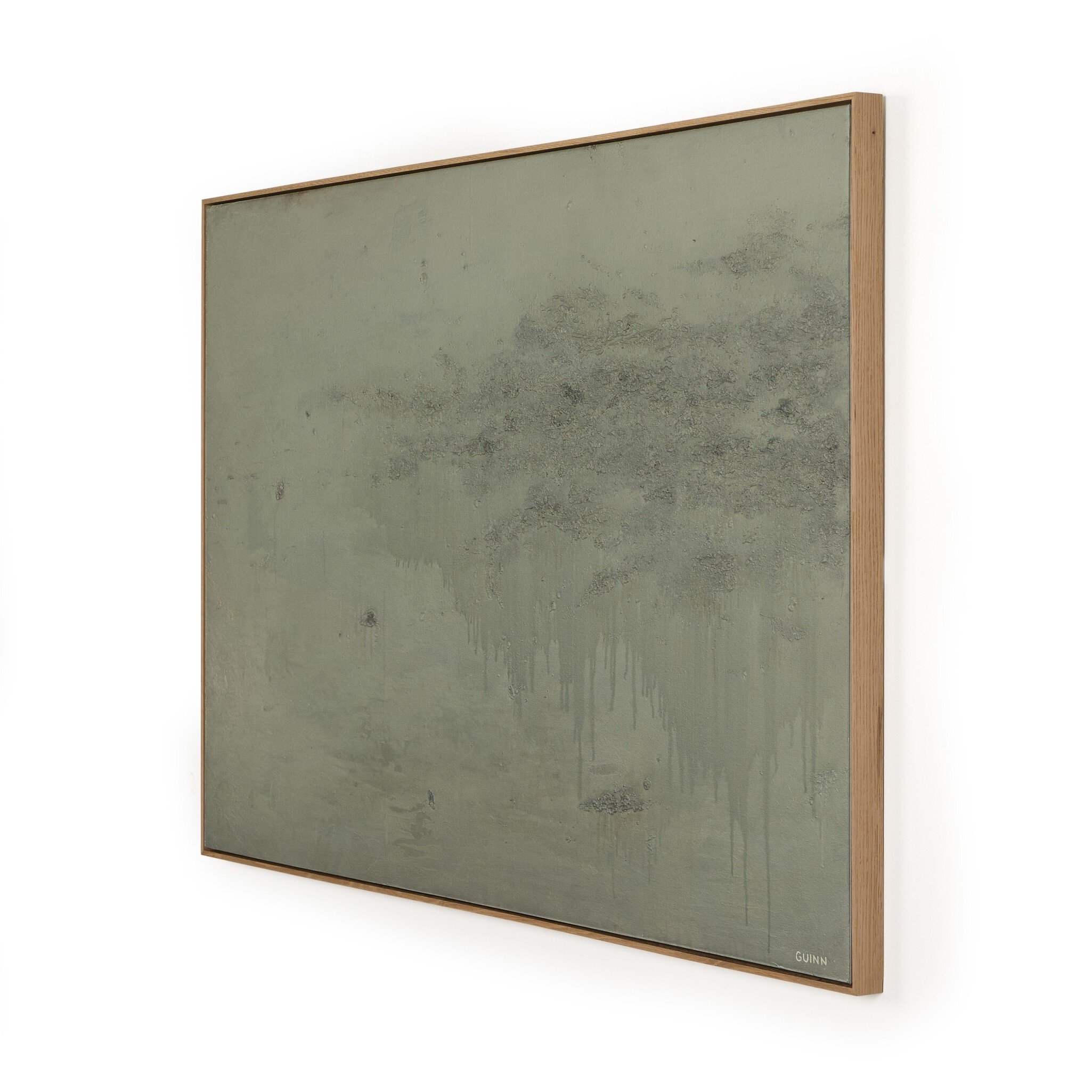 Knowledge Of The Stream by Tyler Guinn - Vertical Grain White Oak Floater - Image 1