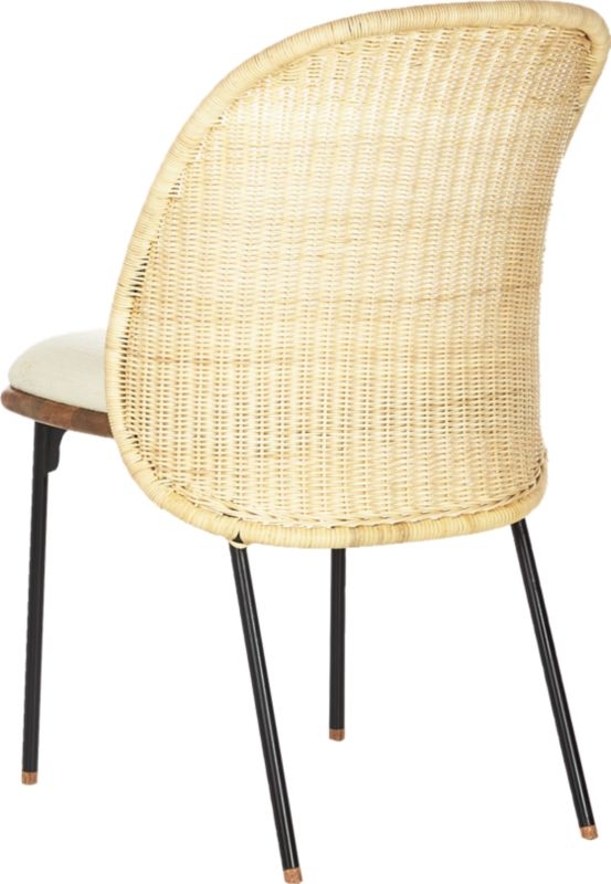 Chord Woven Back Dining Chair - Image 5