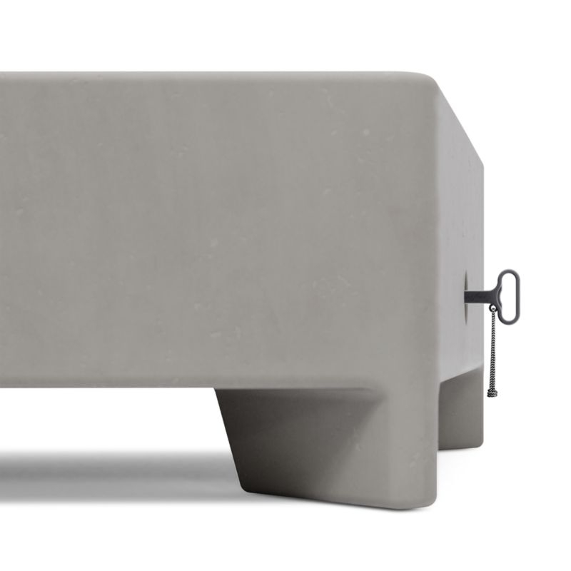 Neighbor ™ Rook Rectangle Stone Natural Gas Fire Table - Image 5