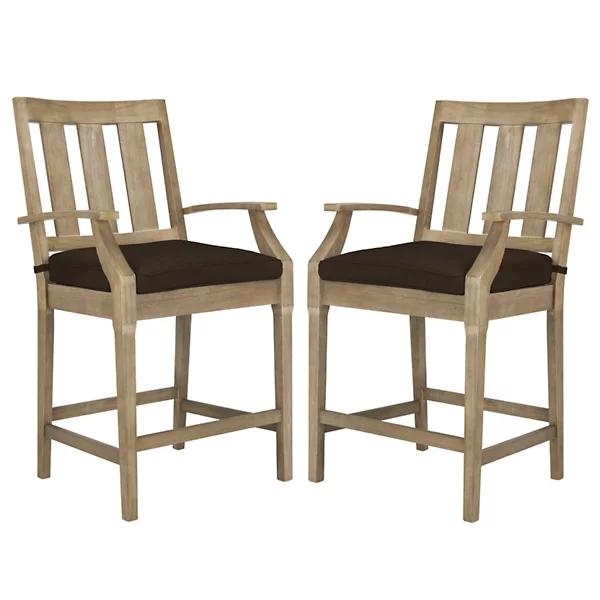 Canebrake Salvador Patio Outdoor Counter Stool, Set of 2 - Image 0