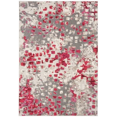 Poff Abstract Red Area Rug - Image 0
