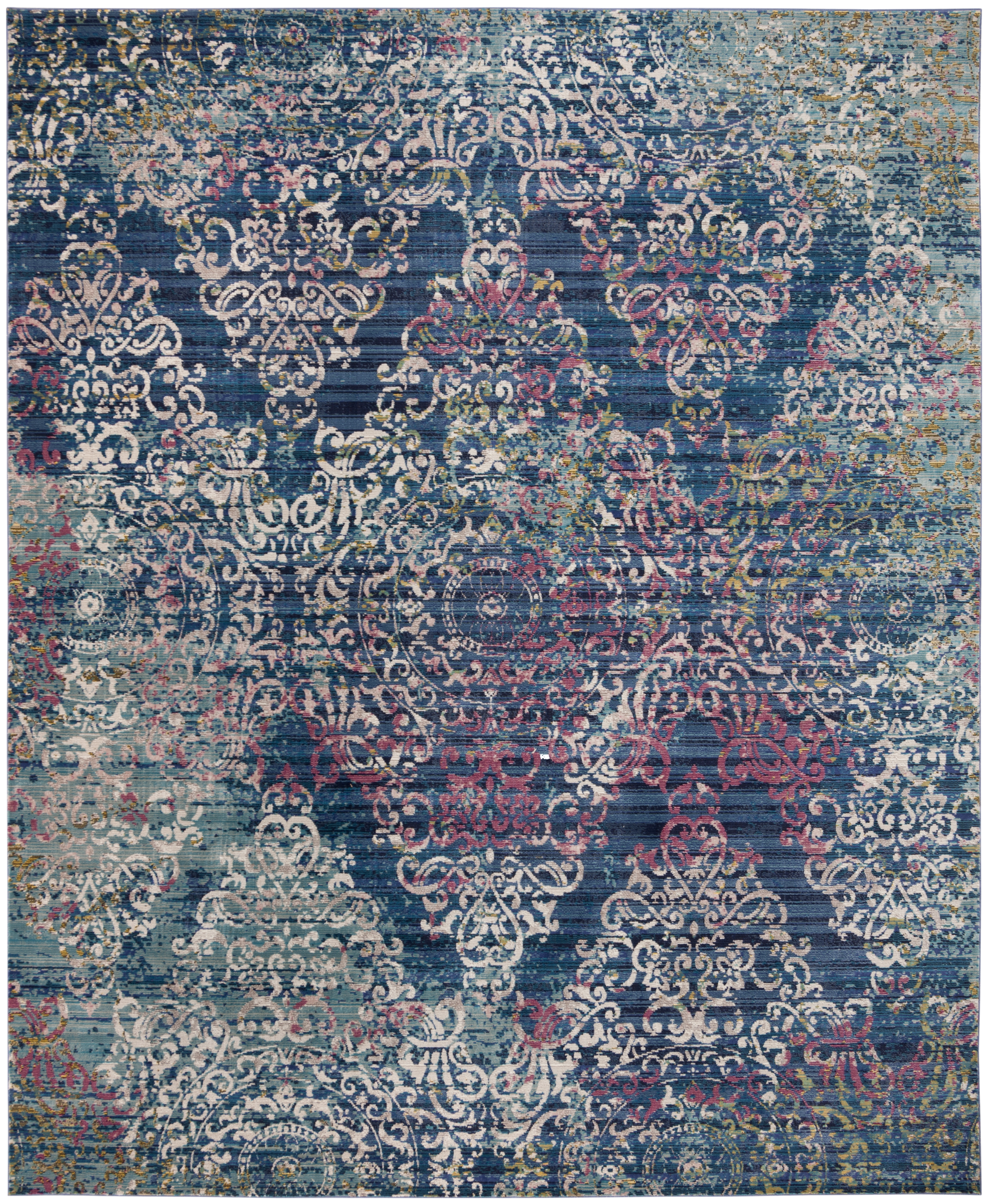 Arlo Home Woven Area Rug, ARA128B, Blue/Multi,  9' X 12' - Image 0