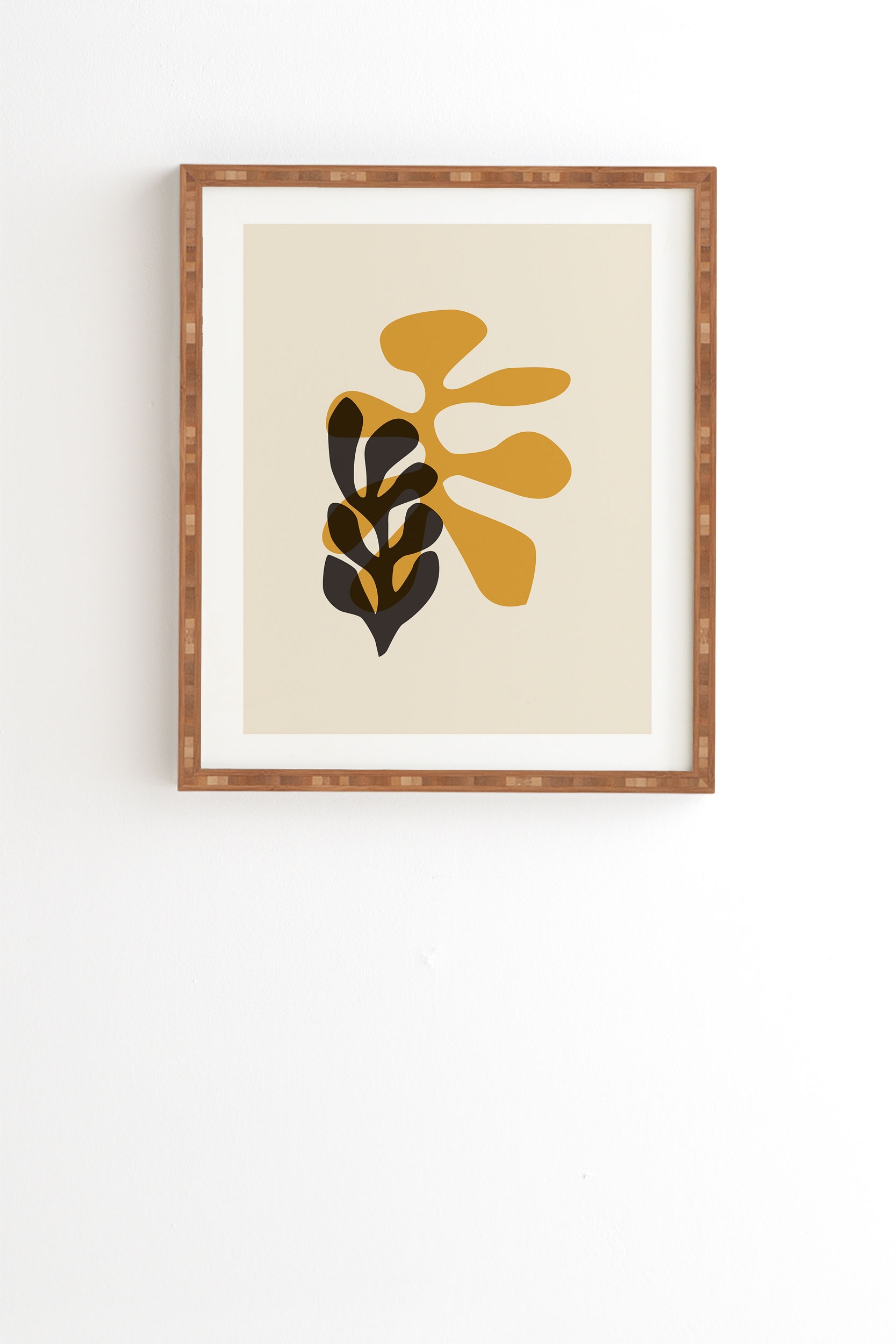 Sea Tangle by Gale Switzer - Framed Wall Art Bamboo 12" x 12" - Image 0