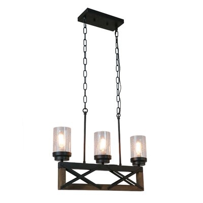 Niord 3 - Light Kitchen Island Tiered Chandelier with Hand Blown Glass Accents  - Image 0