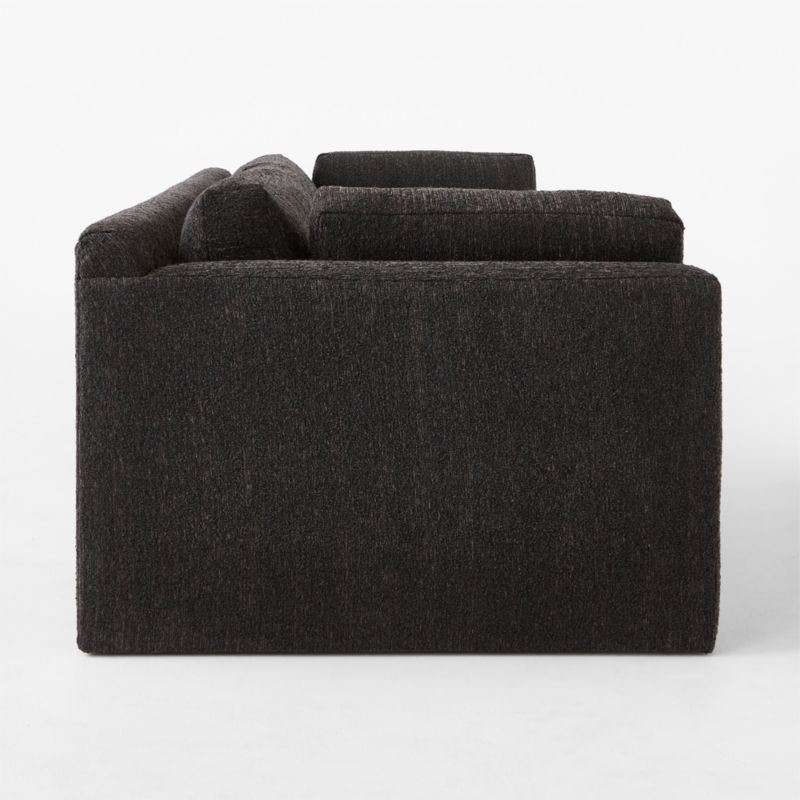 Marguerite 102" Black Boucle Sofa - Image 3