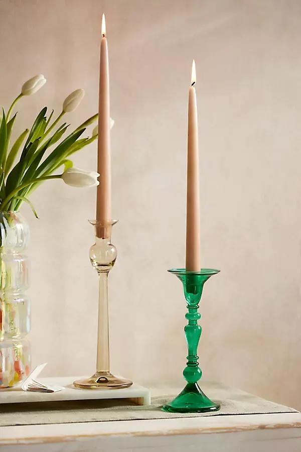 Egyptian Glass Tulip Taper Holder - Image 0