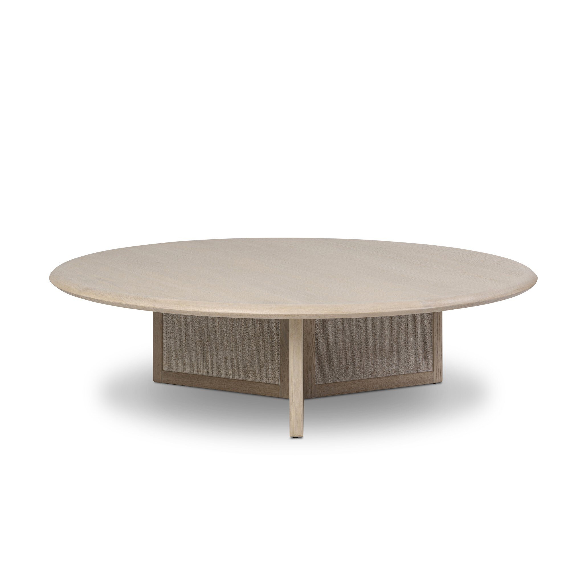 Rosenell Round Coffee Table - Natural Oak Veneer - Image 0