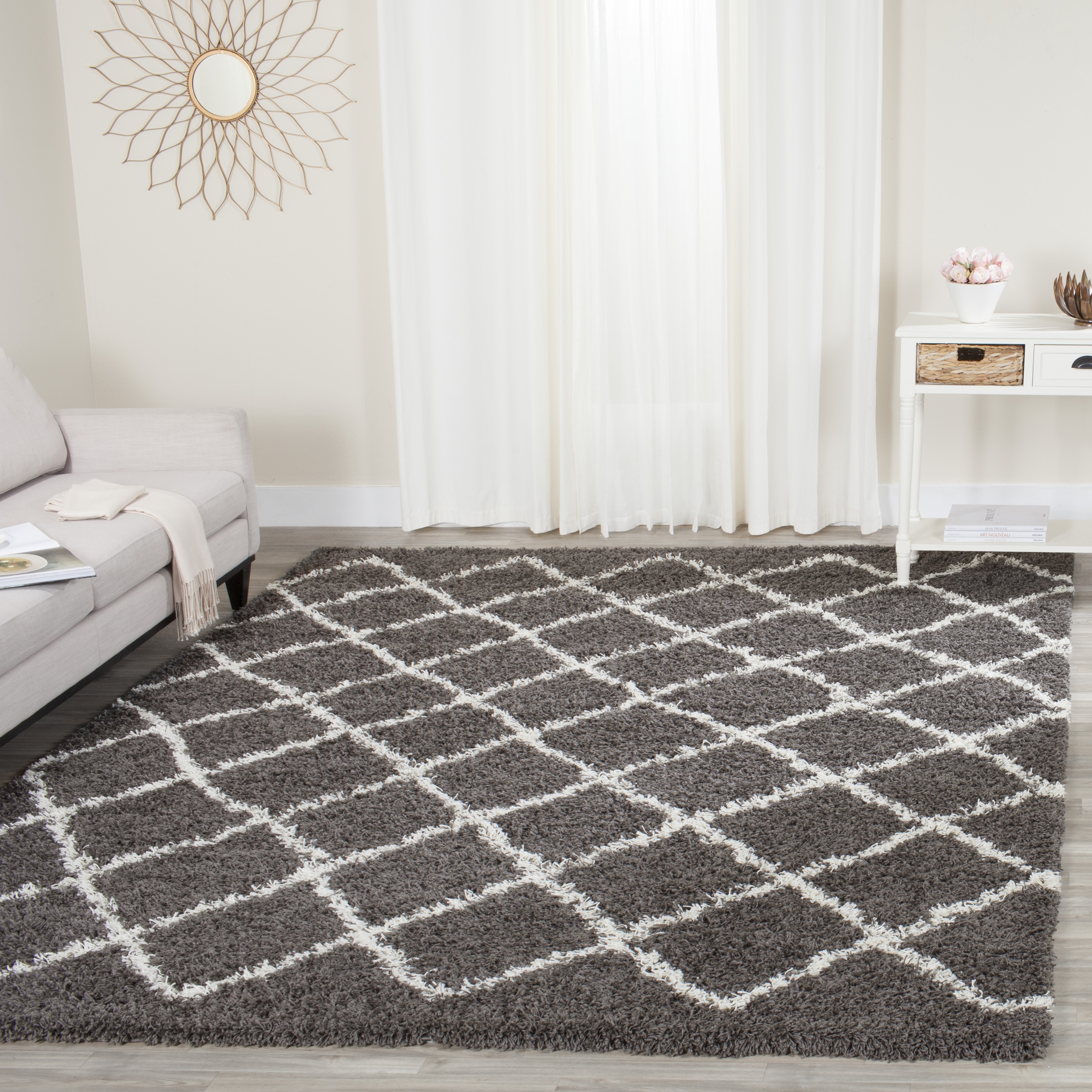 Arlo Home Woven Area Rug, SGD258A, Dark Grey/Ivory,  10' X 14' - Image 1