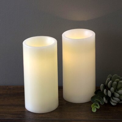 LED Unscented Pillar Candle Set - Image 0