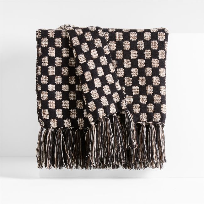 Margra 70"x55" Dotted Woven Throw Blanket - Image 0