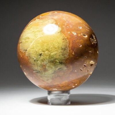 Genuine Polished Ocean Jasper Sphere (4.2 Lbs) - Image 0
