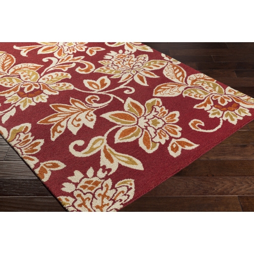 Rhodes Red Indoor 9' x 13' Handmade Rug - Image 1
