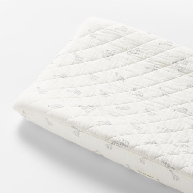 Supersoft Giraffe Organic Cotton Baby Changing Pad Cover - Image 0