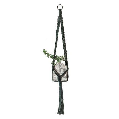 Hand-Woven Plant Hangers Flower Pot Bonsai Net Bag Hanging Holder Home Decor - Image 0