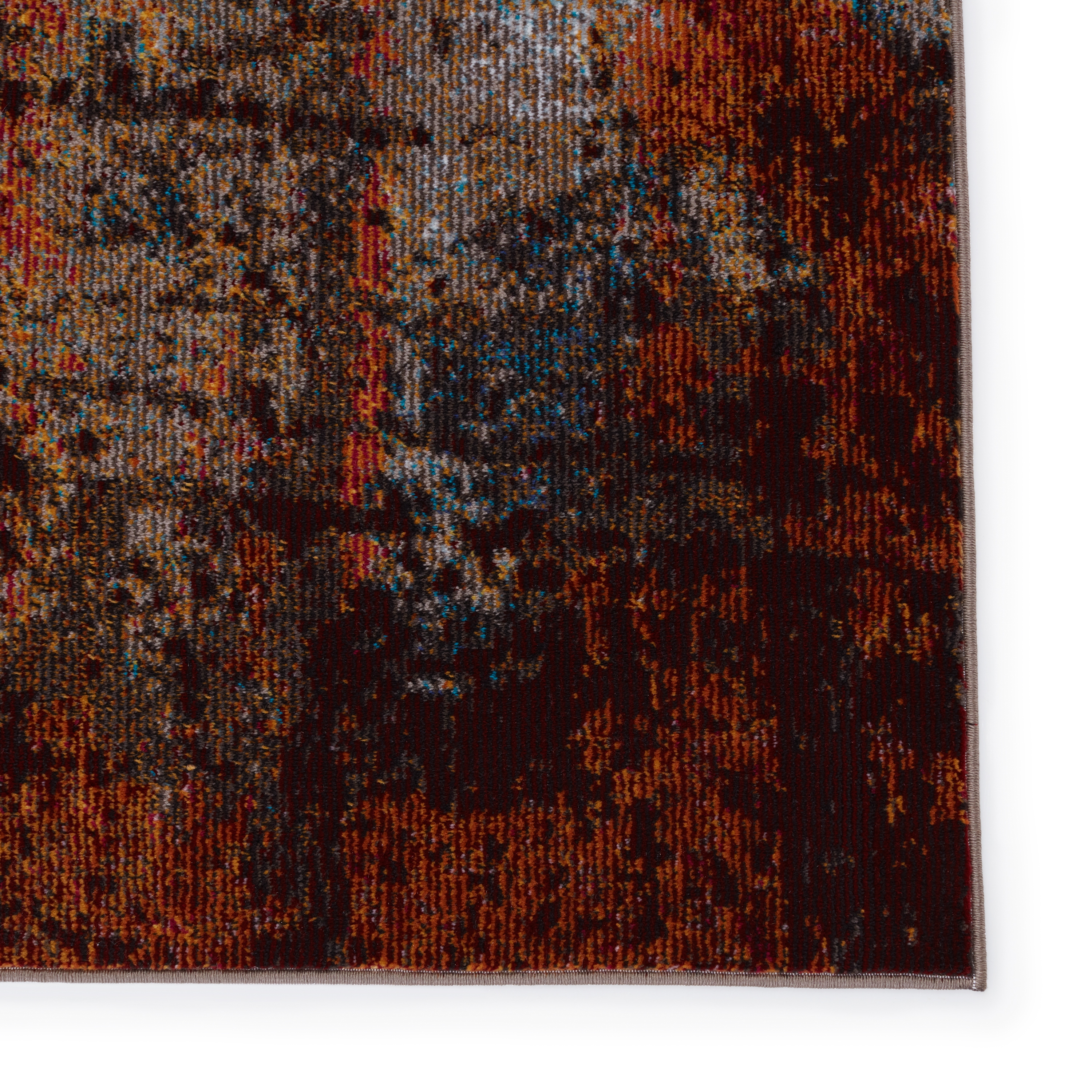 Vibe by Hoku Abstract Orange/ Light Blue Area Rug (10'X14') - Image 3