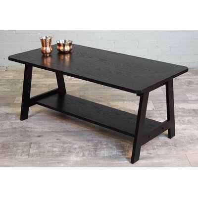 Streater Solid Wood Coffee Table with Storage - Image 0
