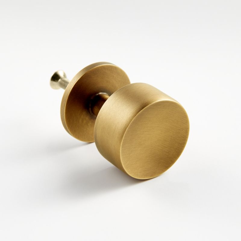 Oval Antique Brass Knob - Image 6