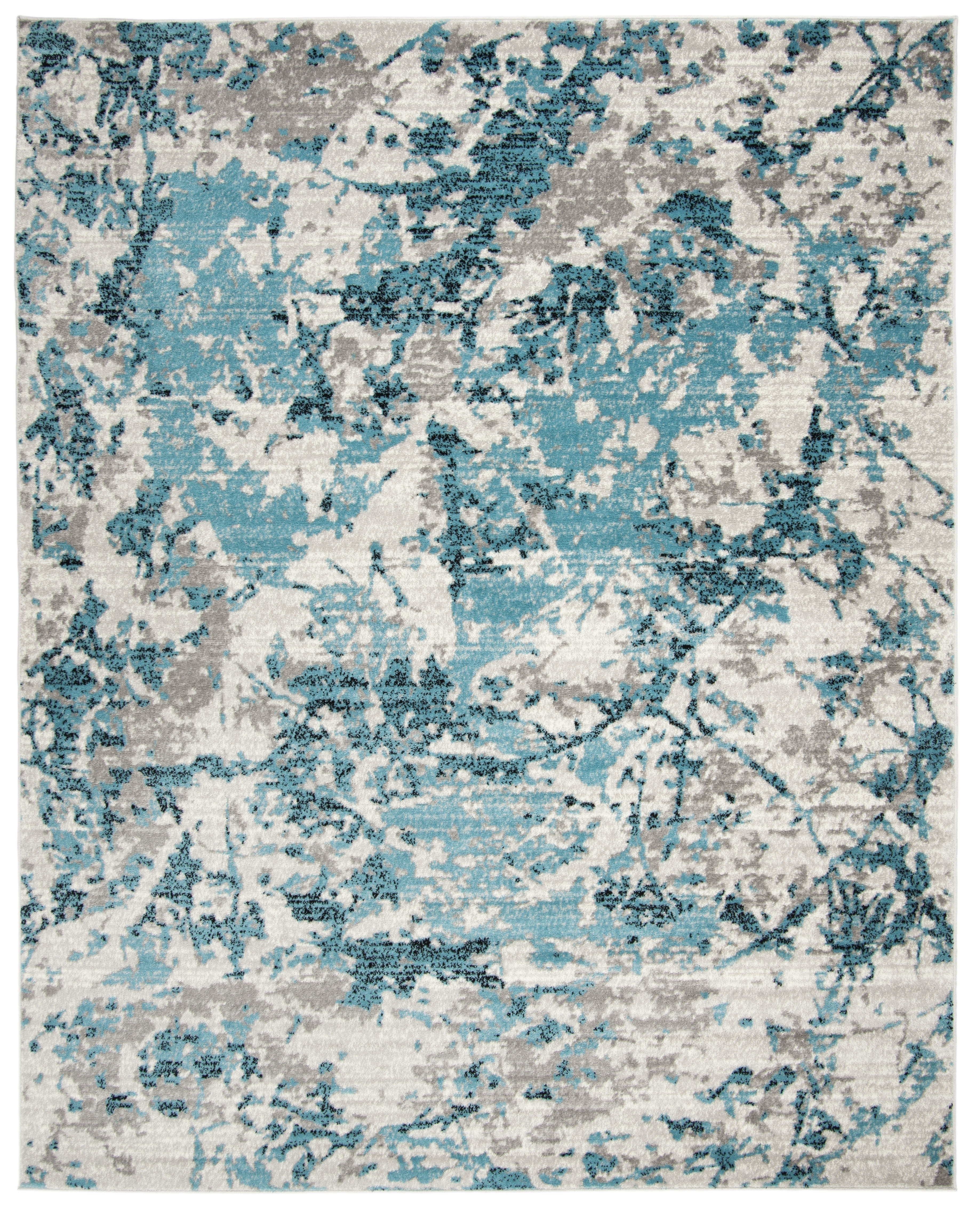 Arlo Home Woven Area Rug, SKY186M, Blue/Ivory,  8' X 10' - Image 0