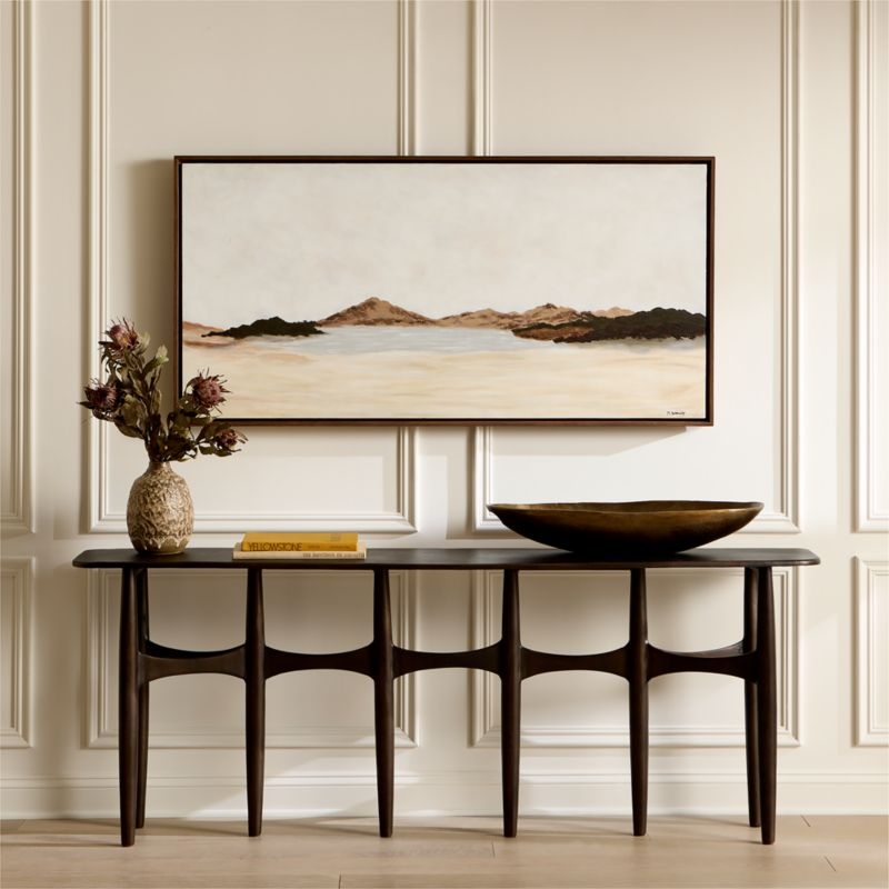 Rosalia Brown Ceramic Vase Small with Reactive Glaze - Image 2