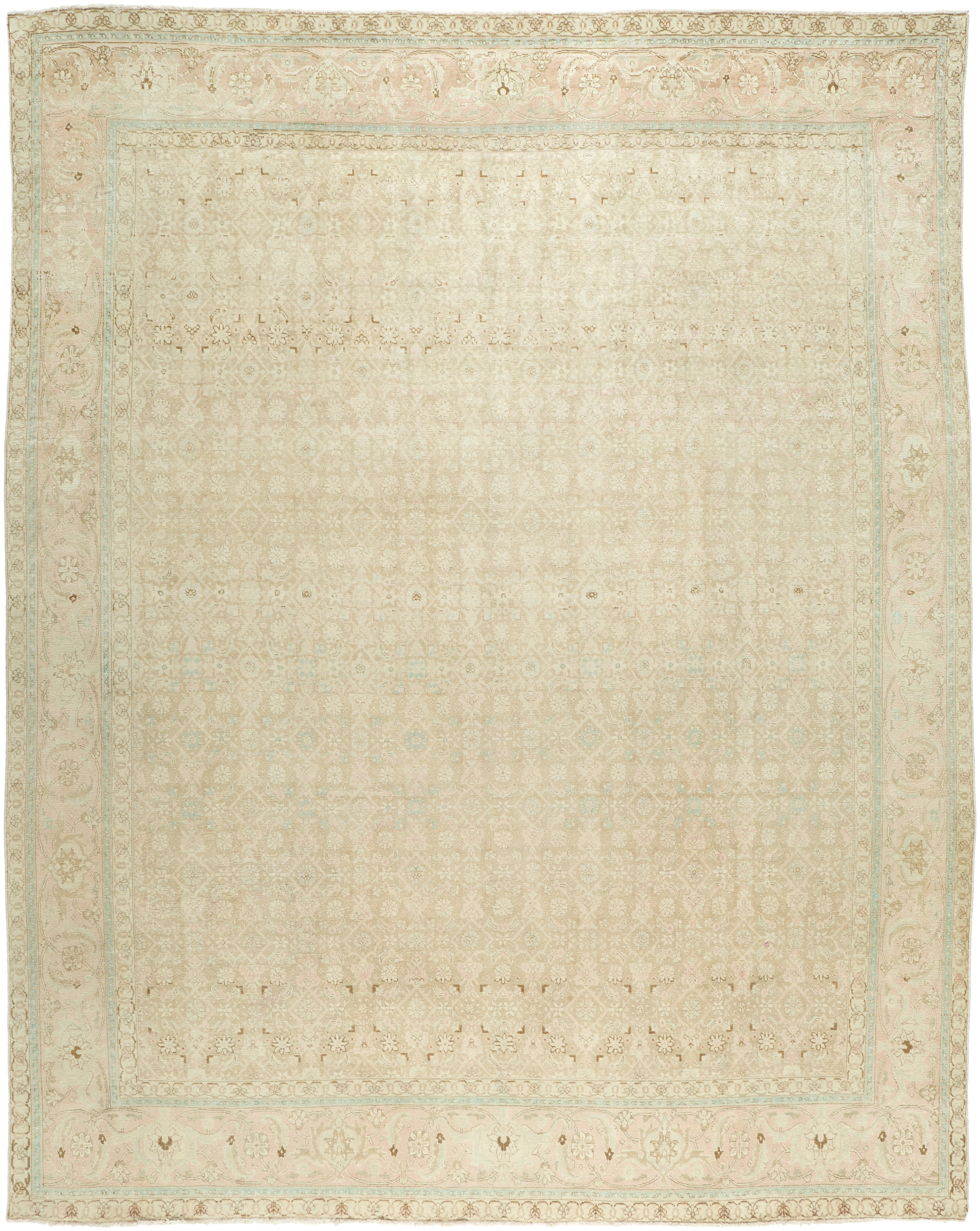 Antique One of a Kind  Indoor 10' x 12'5" Handmade Rug - Image 0