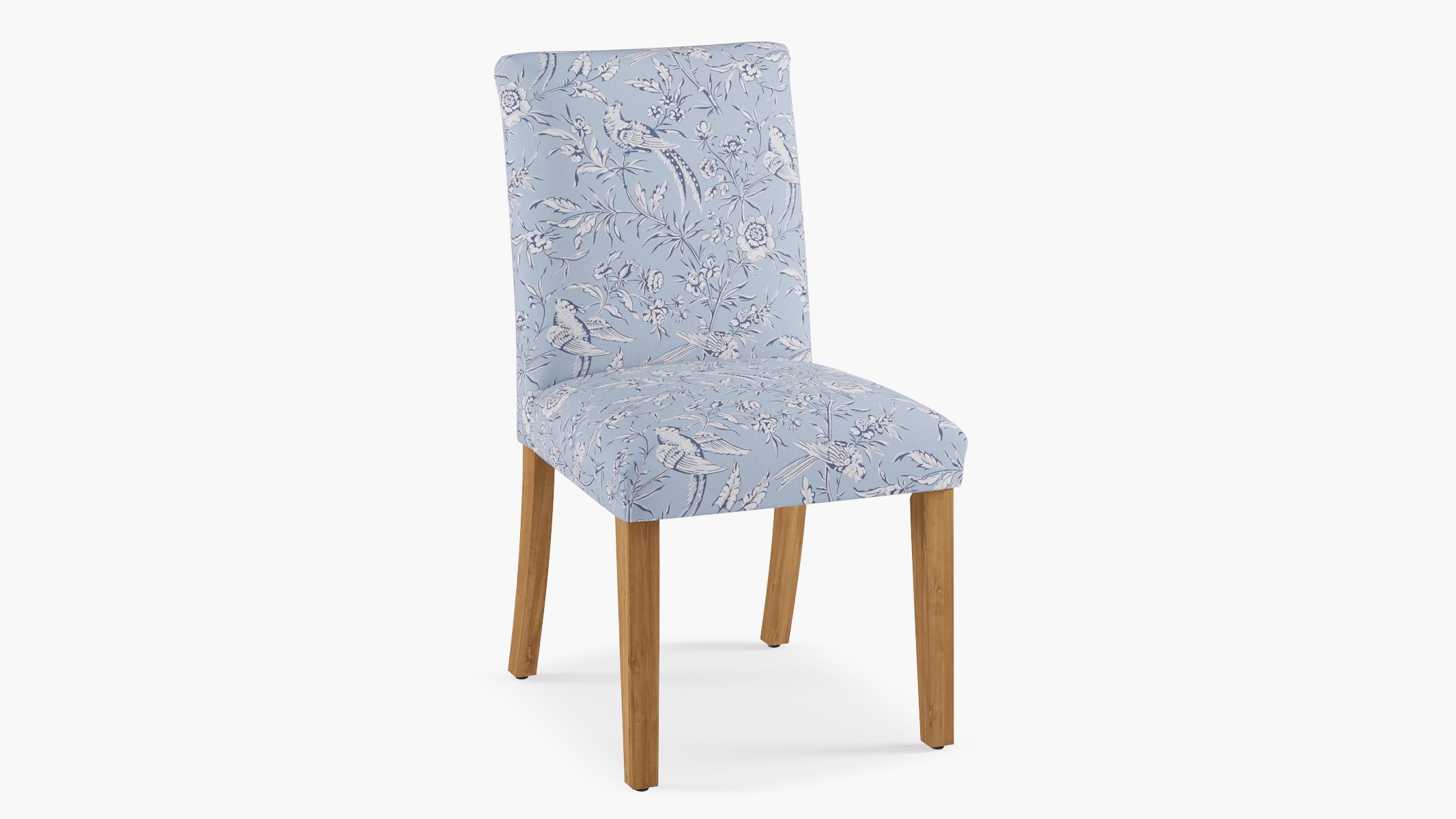 Classic Dining Chair, Blue Aviary, Natural - Image 1