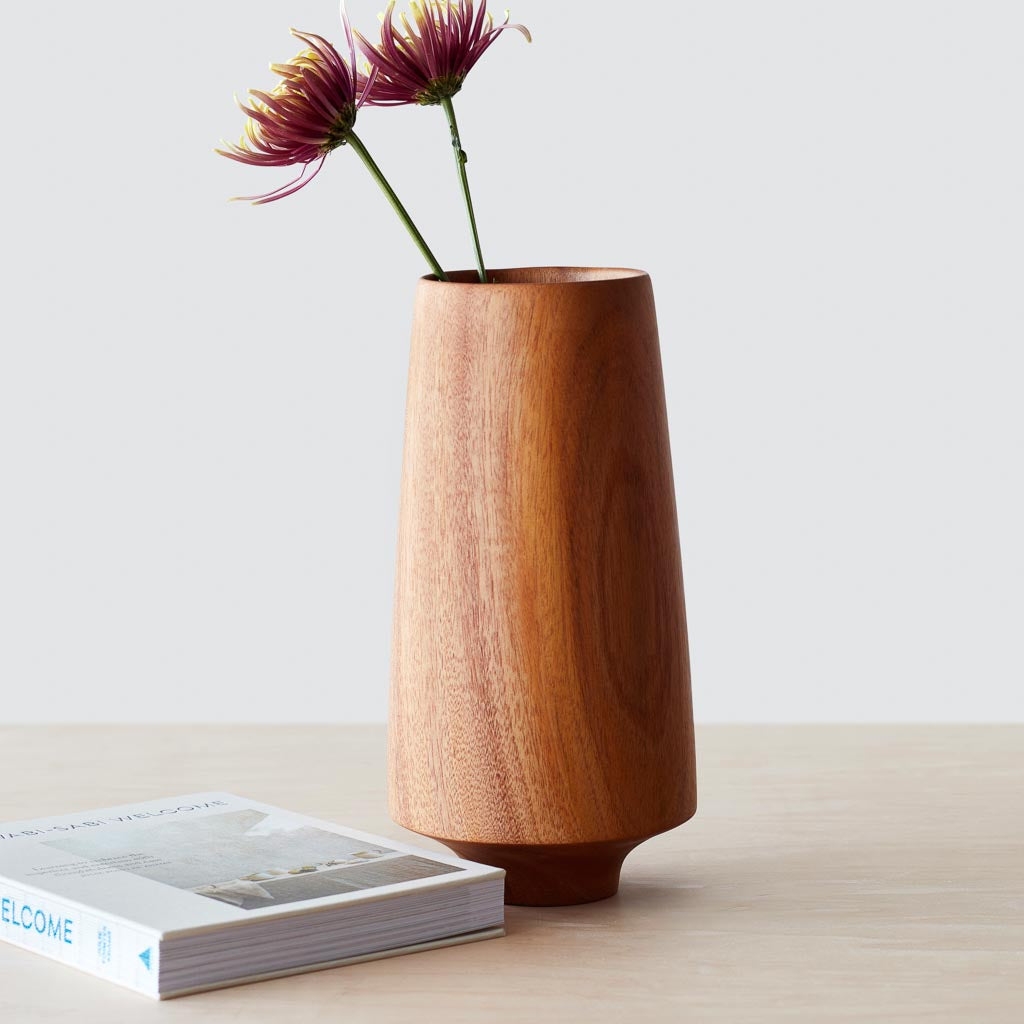 The Citizenry Tikal Wood Vase | White - Image 7