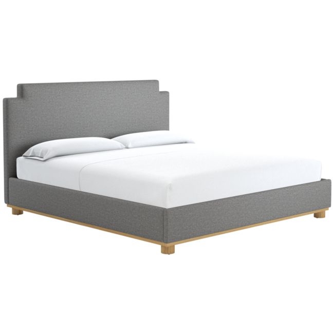 Plaza King Bed Taylor Felt Grey - Image 0