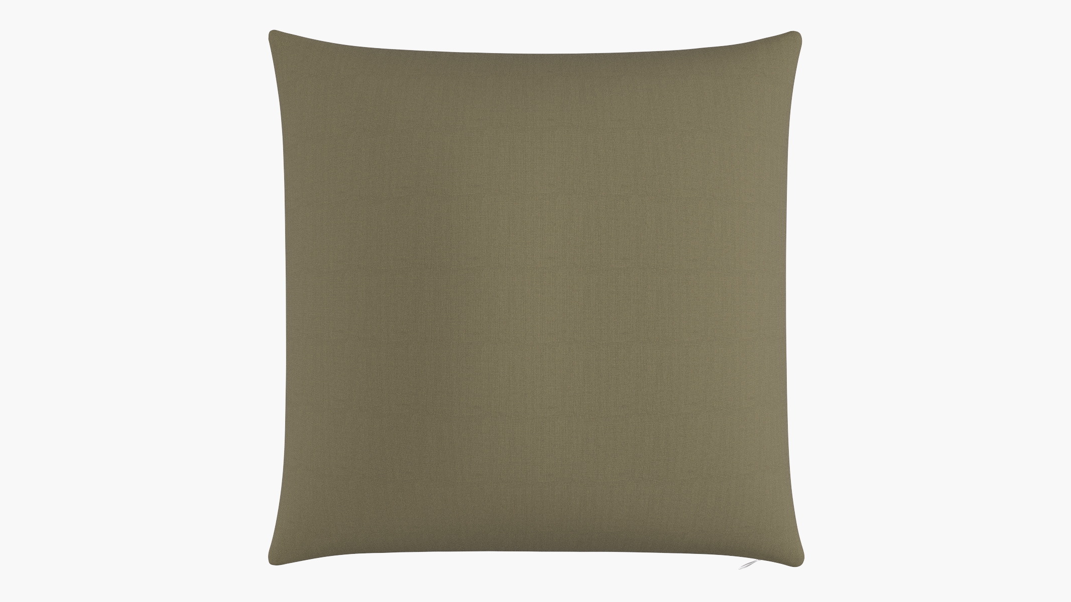 Throw Pillow 26", Olive Everyday Linen, 26" x 26" - Image 0