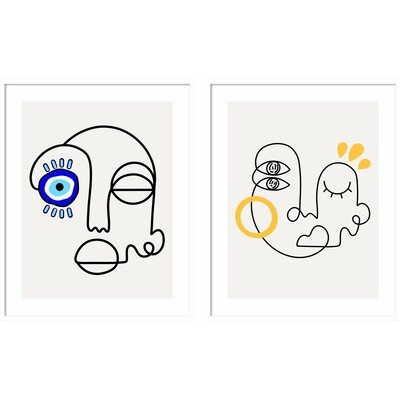 No Evil Allowed Still Here - Set Of 2 By Shatha Al Dafai - Image 0