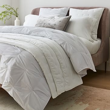 Pintuck Comforter, King Sham, White - Image 3