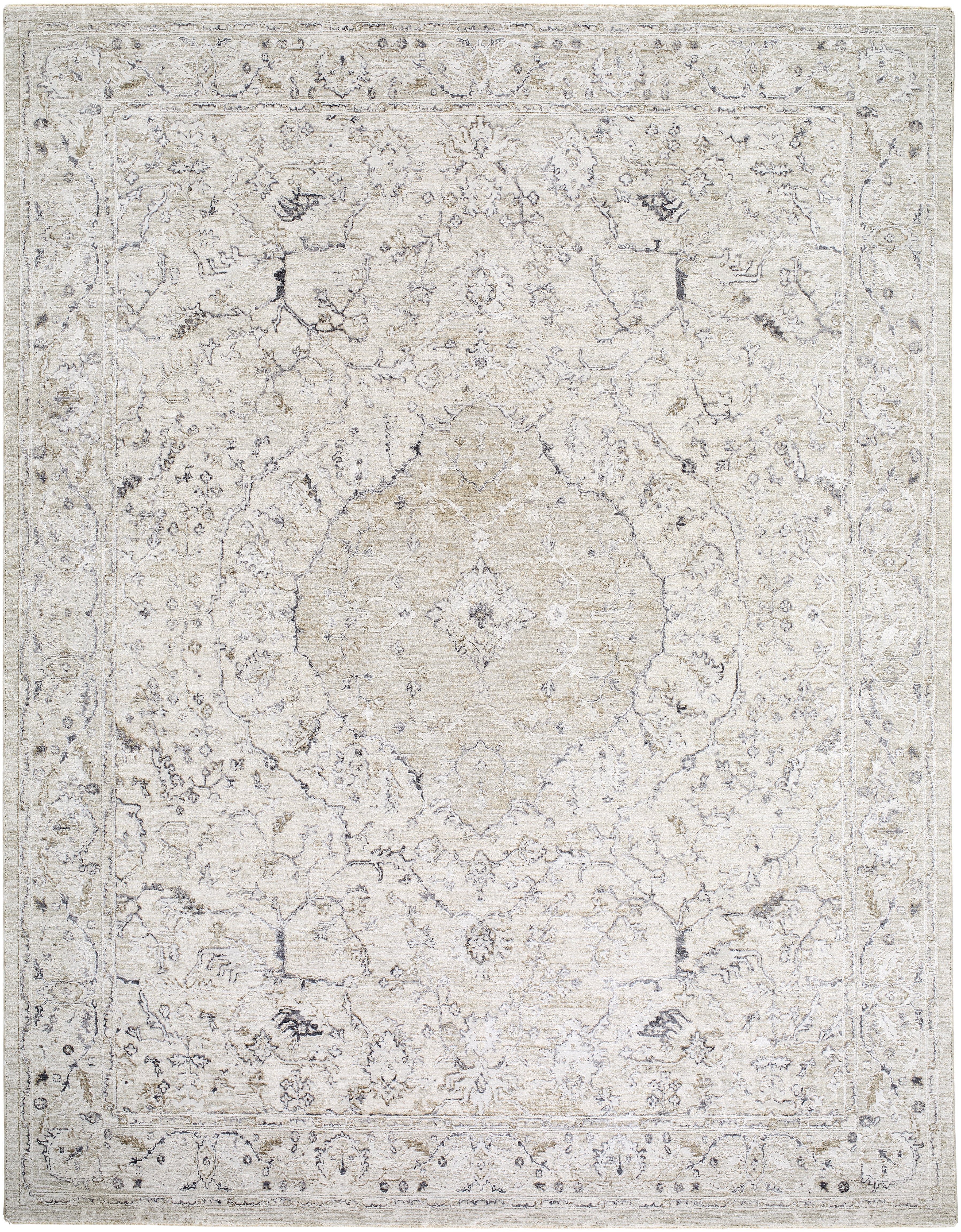 Gakko Gray Indoor 2'7" x 3'11" Machine Woven Rug - Image 0