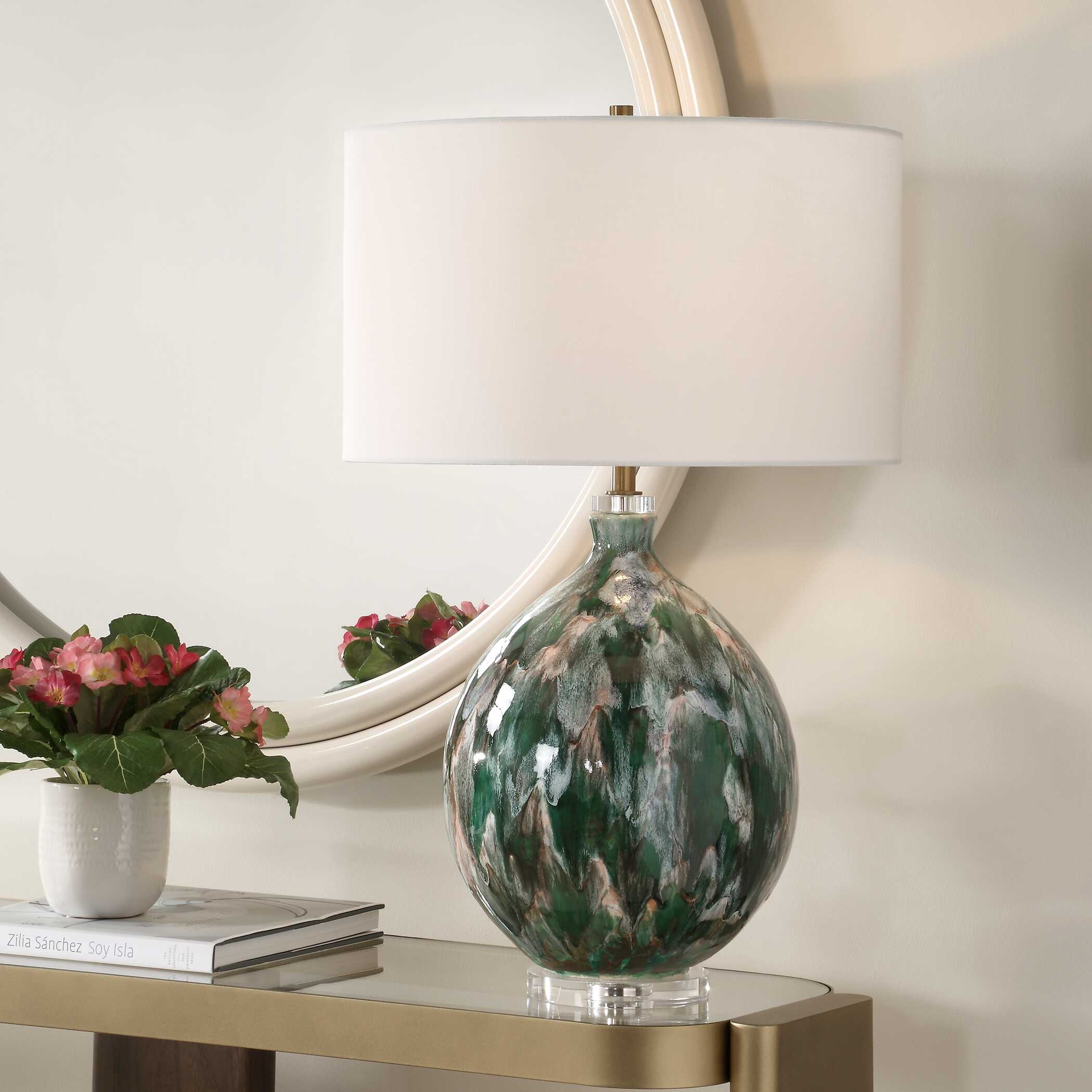 Mihaela Drip Glaze Table Lamp - Image 1