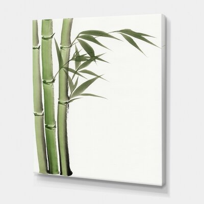 Detail Of Dark Green Bamboo IV - Traditional Canvas Wall Art Print - Image 0