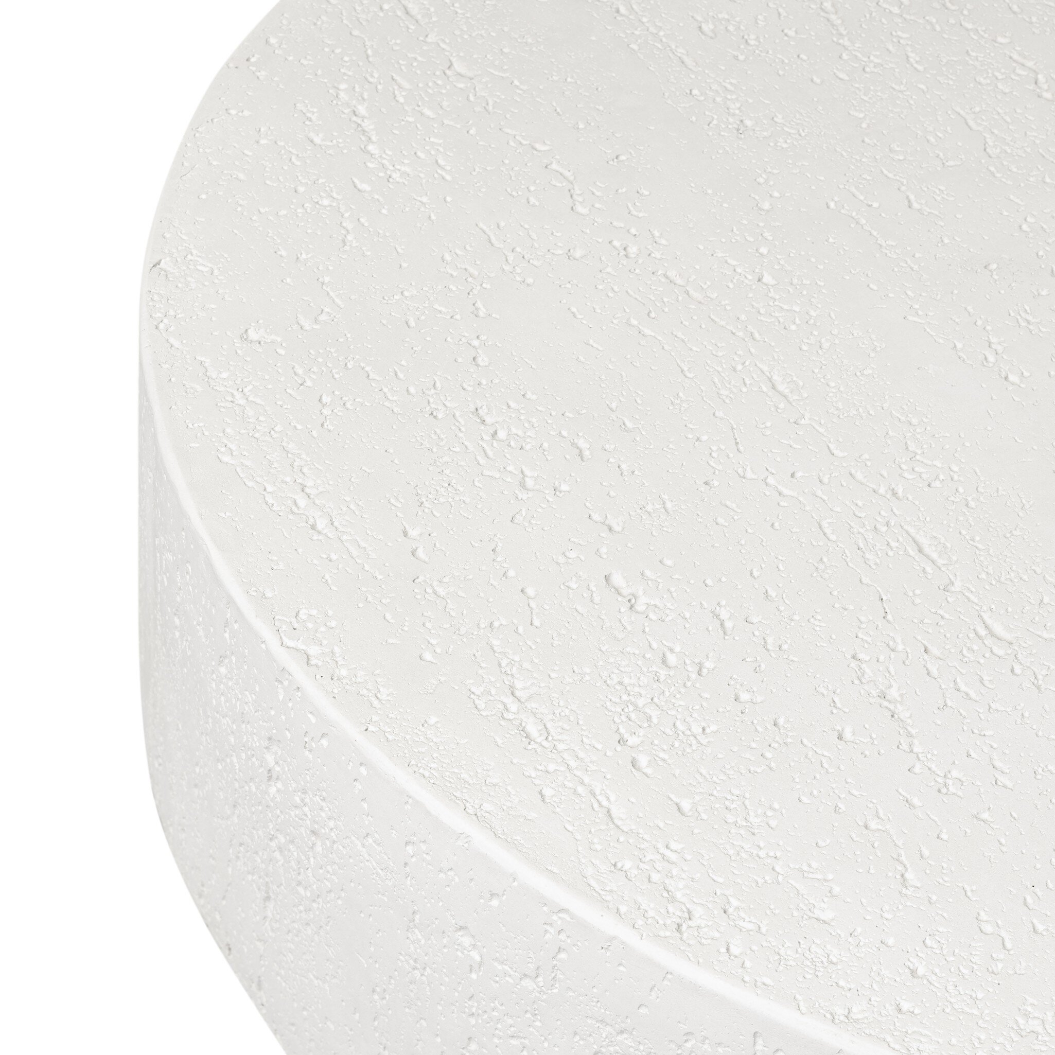 Kesia Outdoor Coffee Table - Coarse Ivory Concrete - Image 5