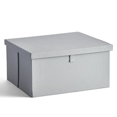 Park Faux Leather Storage Box - White - Image 0