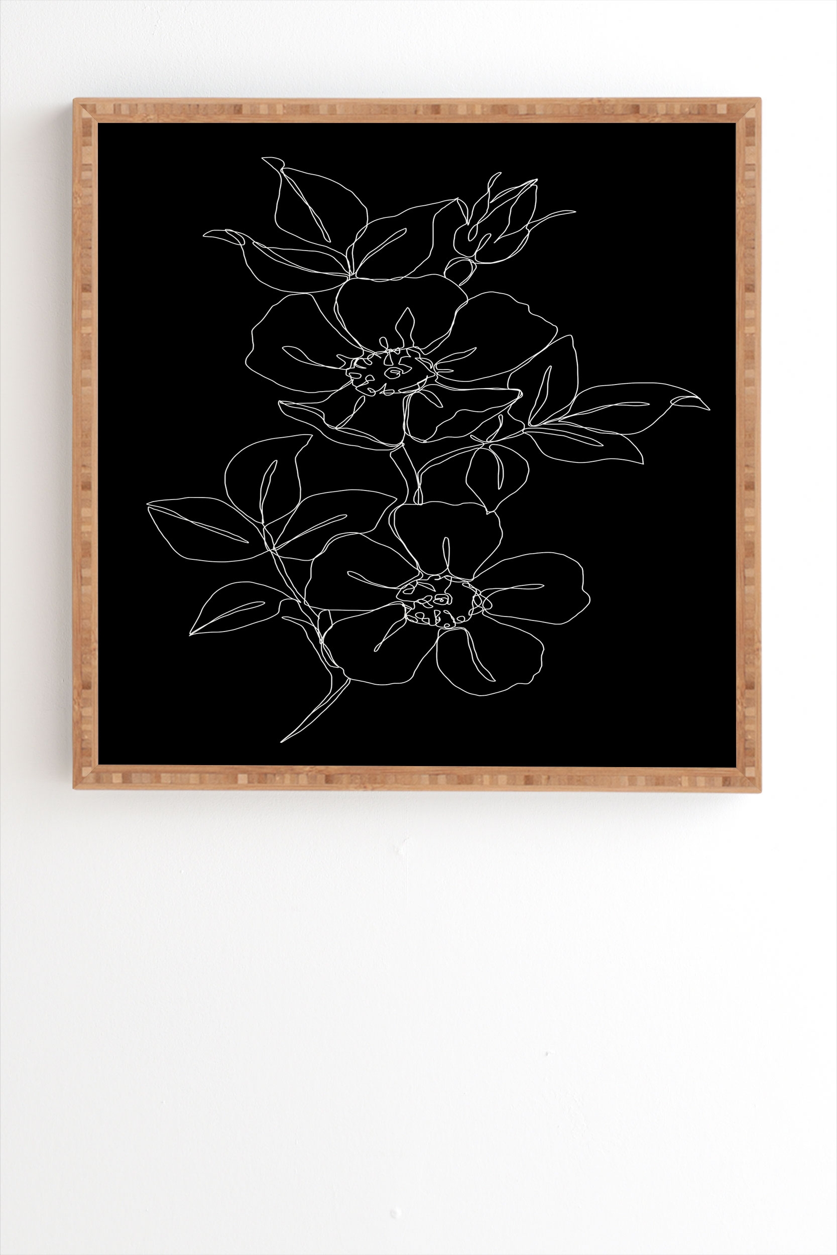 Botanical Illustration by The Colour Study - Framed Wall Art Bamboo 19" x 22.4" - Image 1